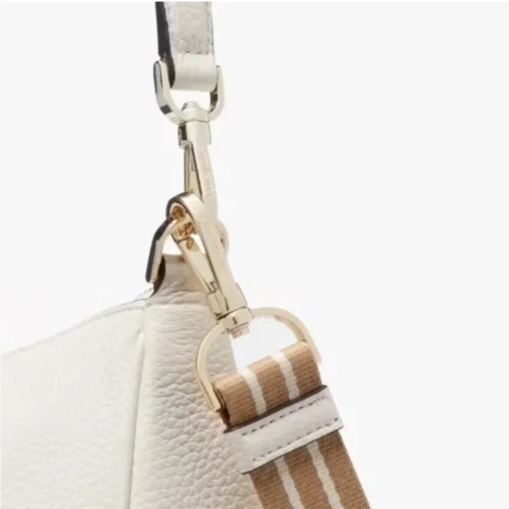 Kate Spade Rosie Shoulder Bag Parchment White Leather Purse KF086